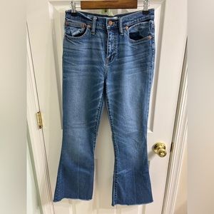 Women’s Madewell flare jeans, size 28